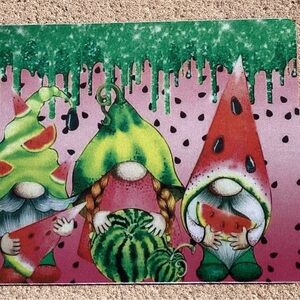 Watermelon Gnome Mouse Pad